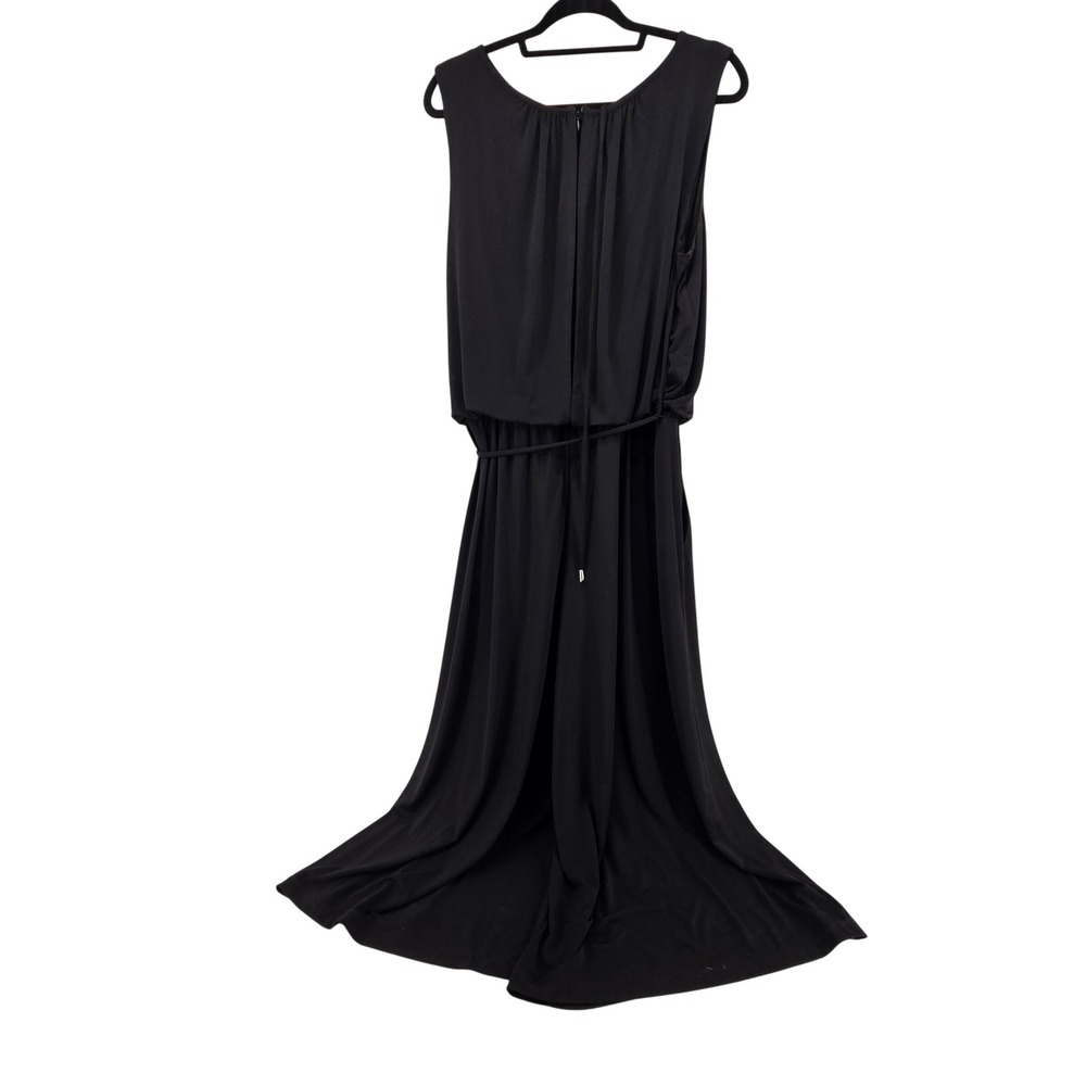 London Times Black Sleeveless‎ Jumper Romper Plus Size 16W Evening Chic
